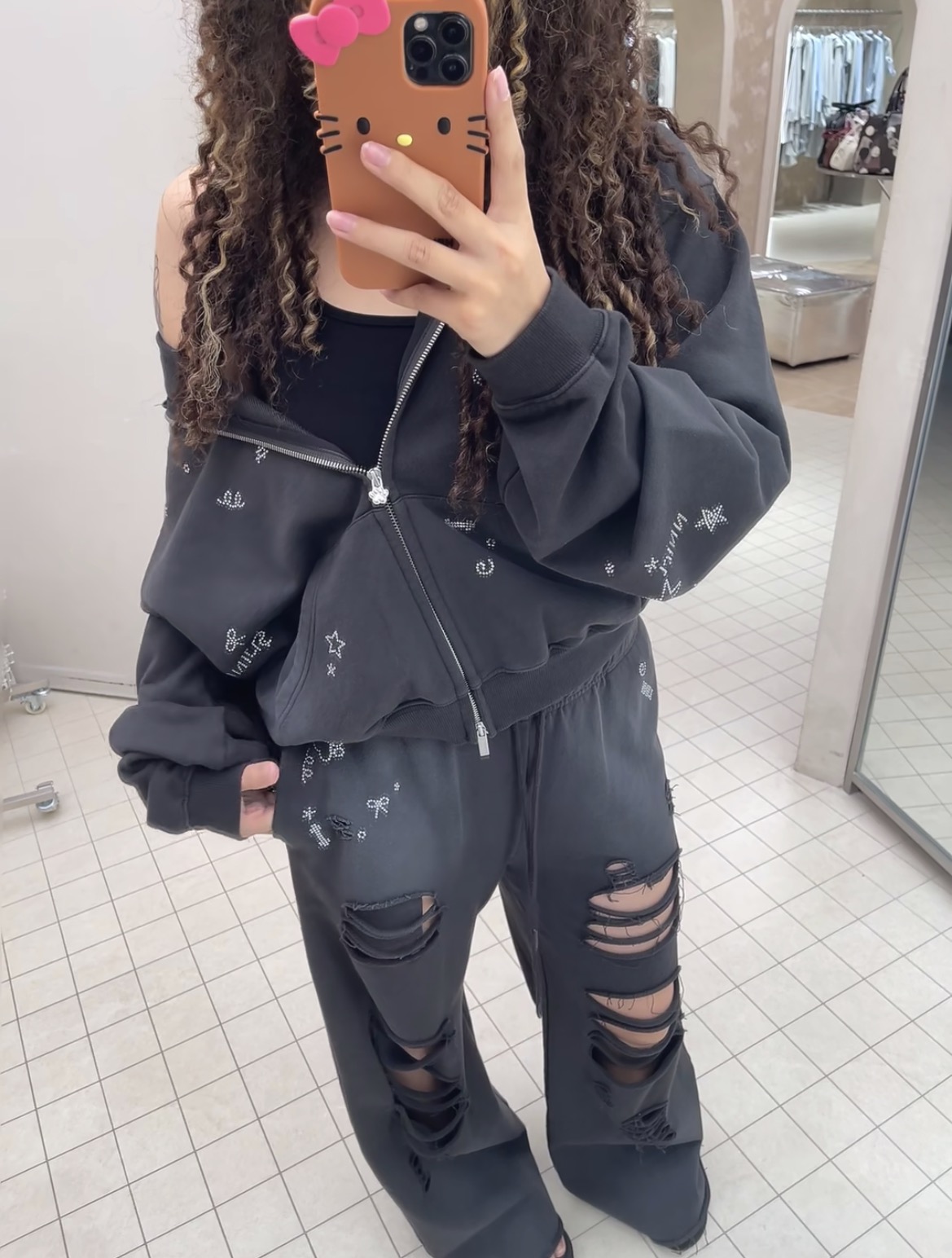 ⭑1JINN EXCLUSIVE ITEM AVAILABLE EXCLUSIVELY ONLINE AT SHELONGZ⭑ IN STOCK ♱ CHROME 2-PIECE SET - 2colors - Image 8