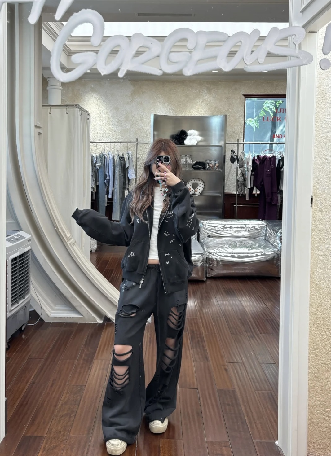 ⭑1JINN EXCLUSIVE ITEM AVAILABLE EXCLUSIVELY ONLINE AT SHELONGZ⭑ IN STOCK ♱ CHROME 2-PIECE SET - 2colors - Image 7