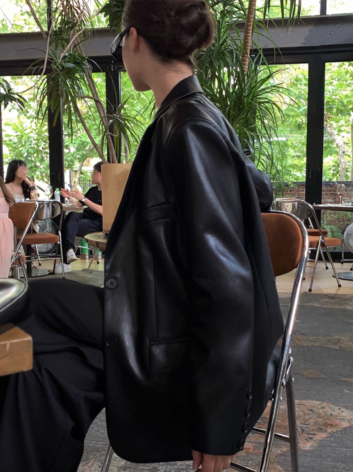 IN STOCK | NEVA FAUX LEATHER BLAZER - Image 8