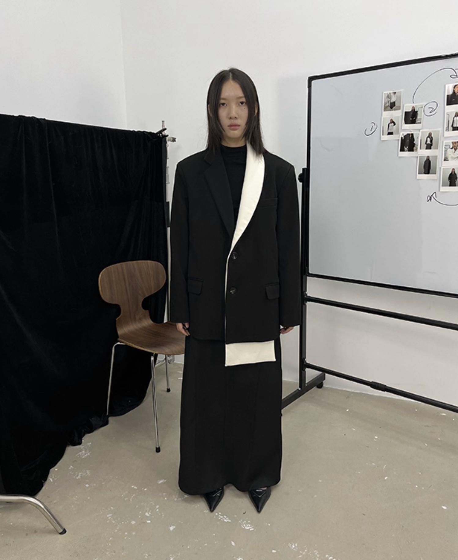 IN STOCK | KALANI COLOUR-BLOCKED LAPEL BLAZER - Image 5