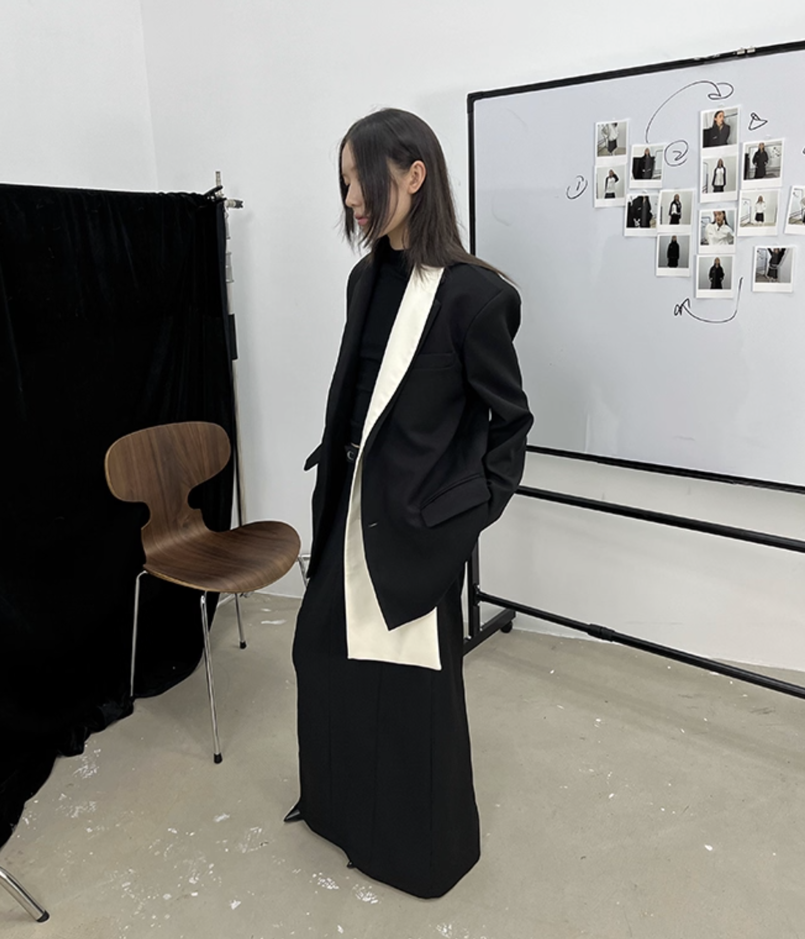 IN STOCK | KALANI COLOUR-BLOCKED LAPEL BLAZER - Image 6