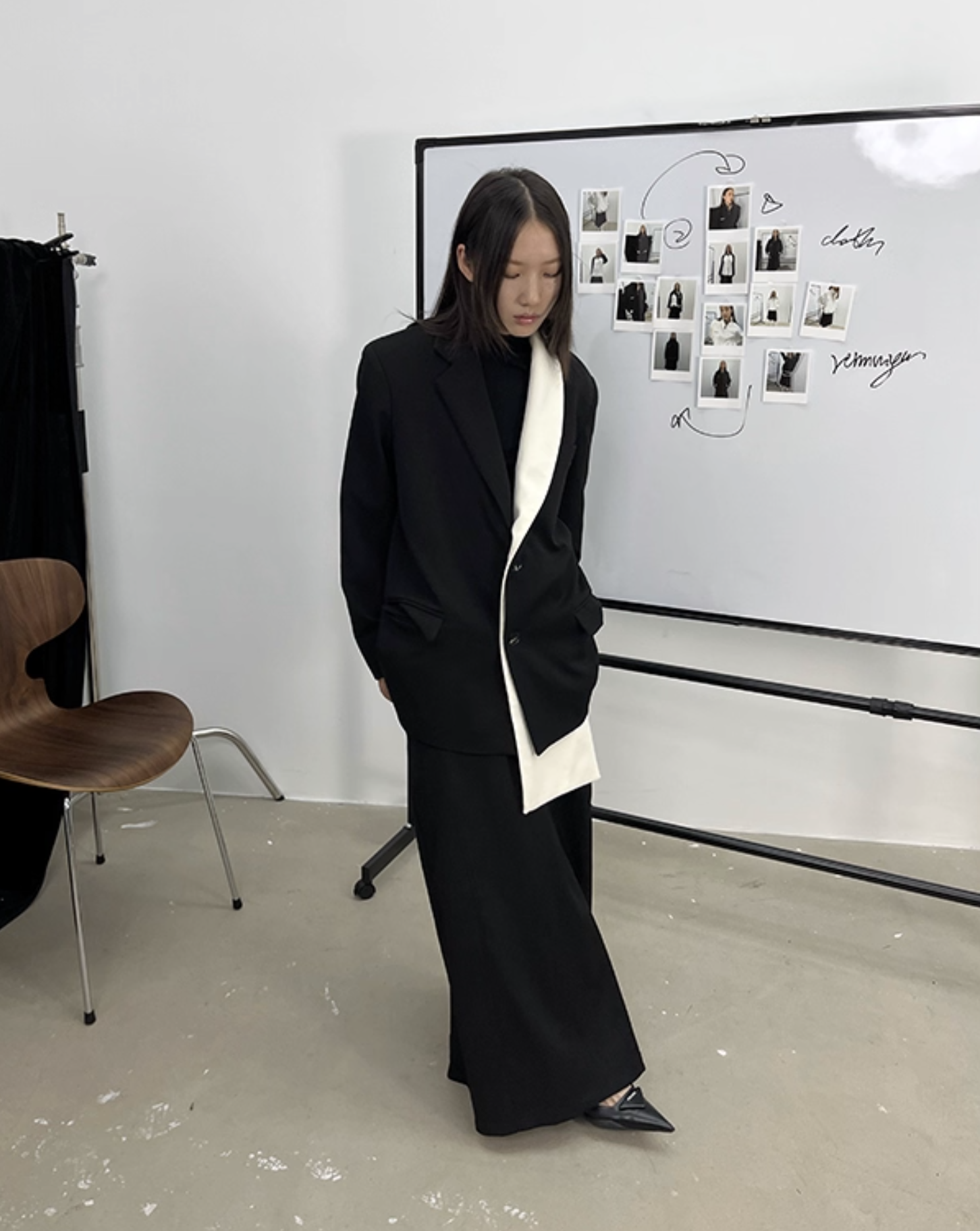 IN STOCK | KALANI COLOUR-BLOCKED LAPEL BLAZER - Image 3