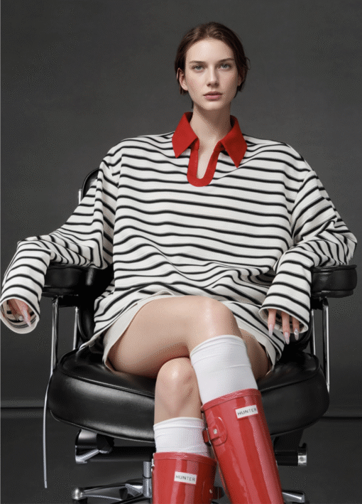 IN STOCK | AMI SAILOR POLO TOP