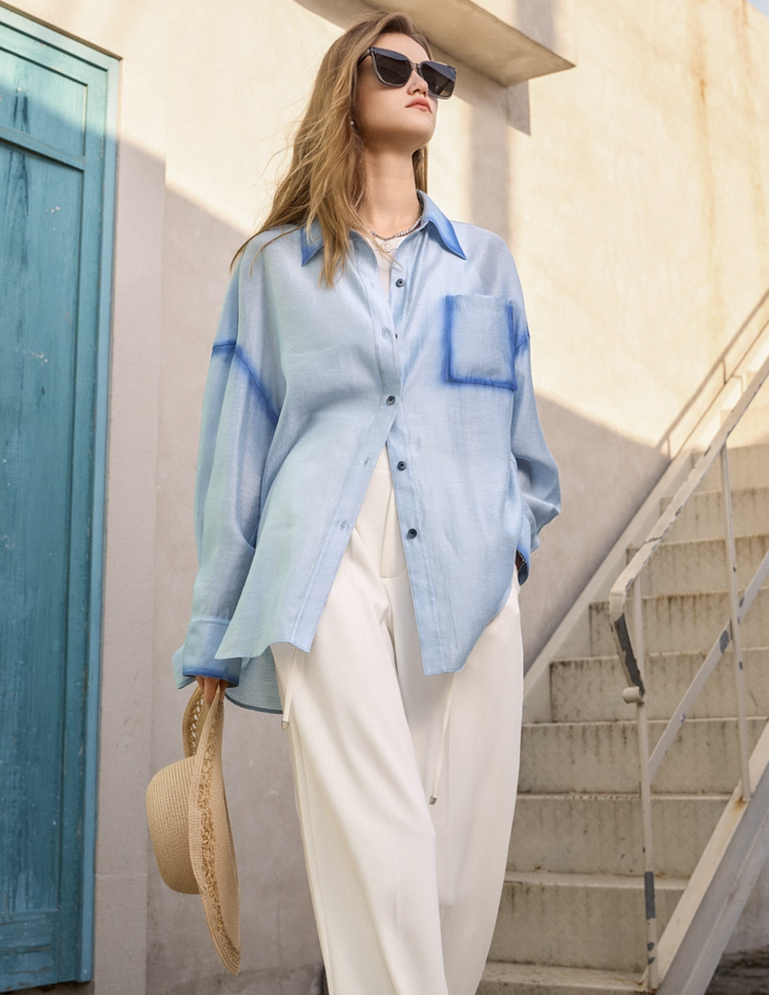 IN STOCK | CIEL COTTON SILK SHIRT -- 2colors - Image 8