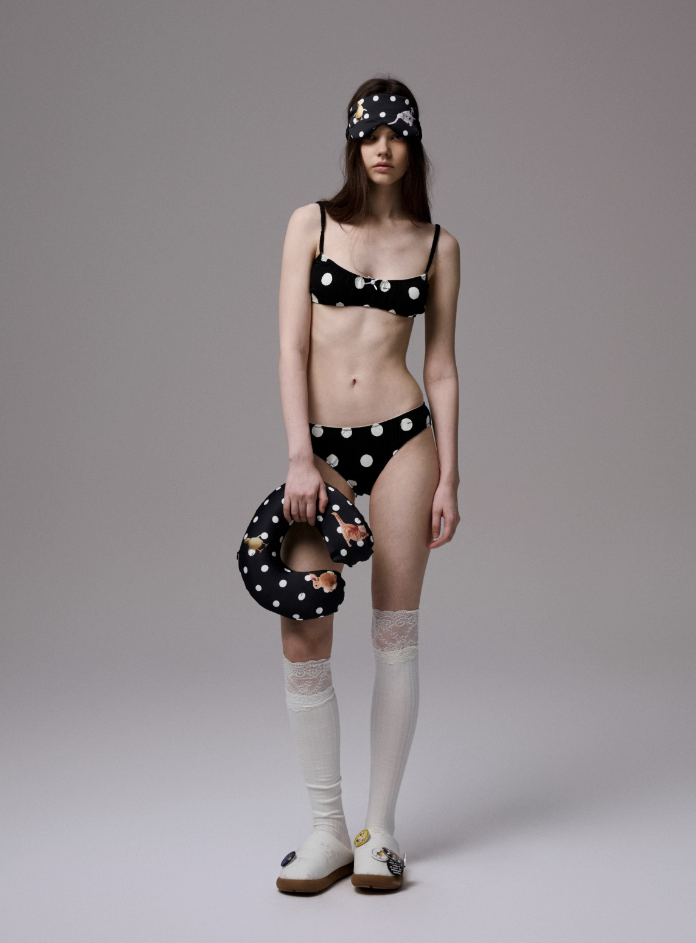 IN STOCK | MOMO POLKA DOT LINGERIE 2-PIECE SET -- 2colors - Image 9