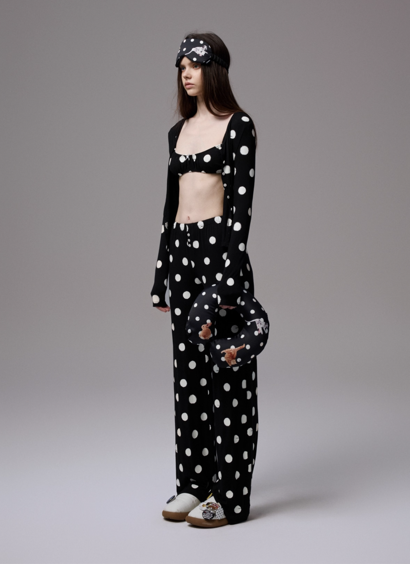 IN STOCK | MOMO POLKA DOT LINGERIE 2-PIECE SET -- 2colors - Image 4