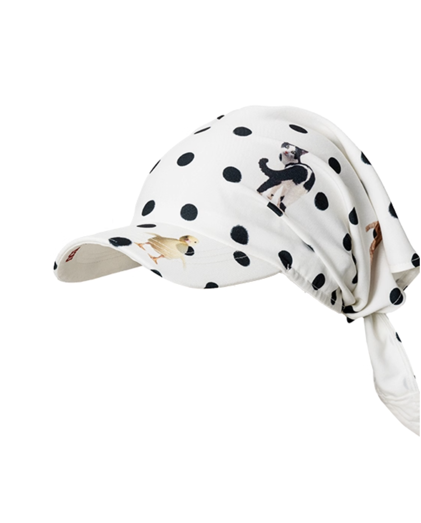 IN STOCK ♱ POLKA DOT PET PRINT HEADSCARF BASEBALL CAP - Image 7