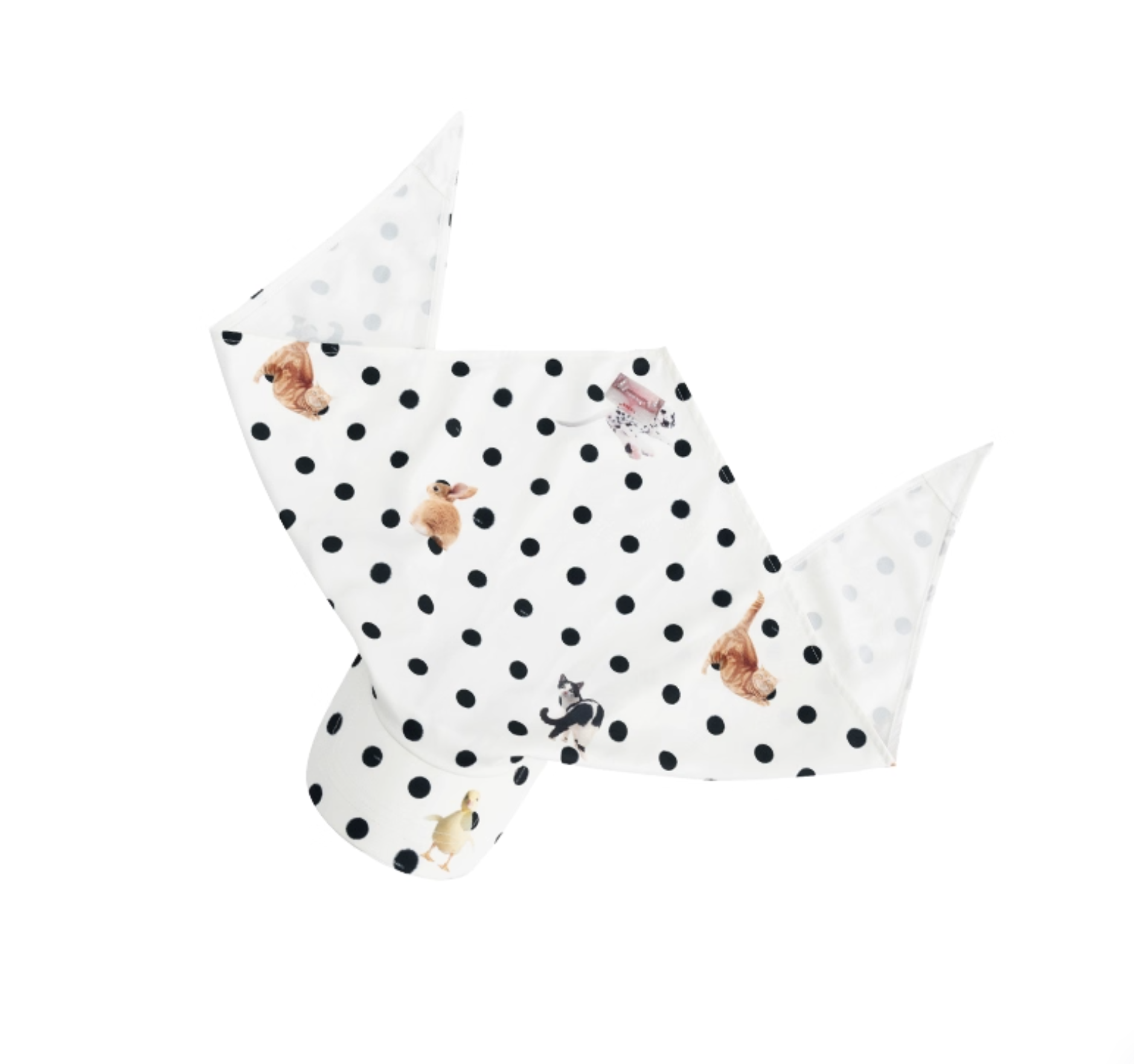 IN STOCK ♱ POLKA DOT PET PRINT HEADSCARF BASEBALL CAP - Image 6