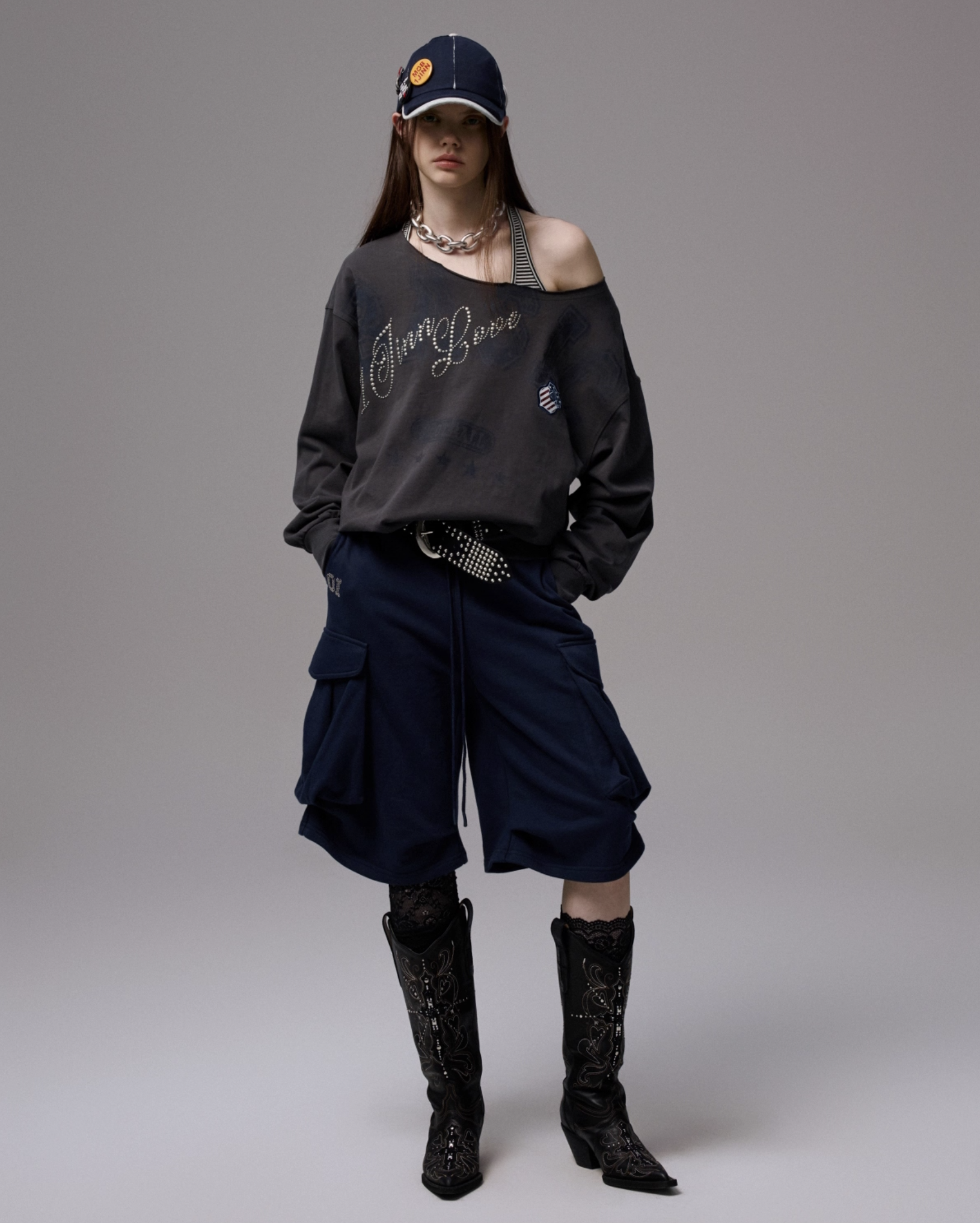 IN STOCK ♱ PENELOPE OFF SHOULDER SWEATSHIRT -- 2colors - Image 17