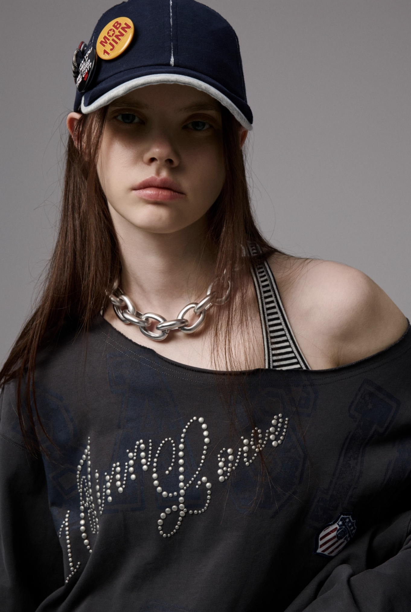 IN STOCK ♱ PENELOPE OFF SHOULDER SWEATSHIRT -- 2colors - Image 18