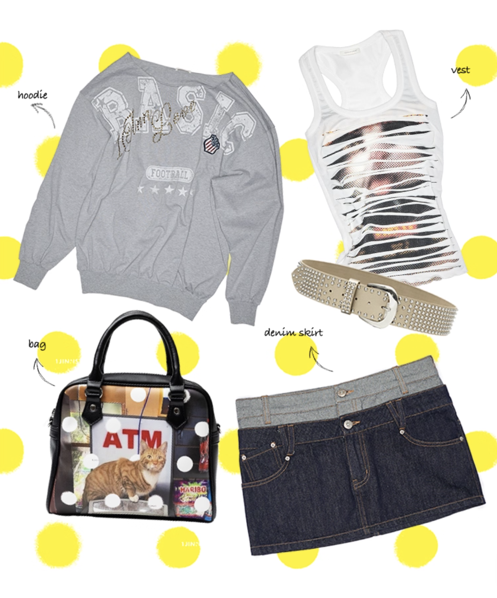 IN STOCK ♱ PENELOPE OFF SHOULDER SWEATSHIRT -- 2colors - Image 16