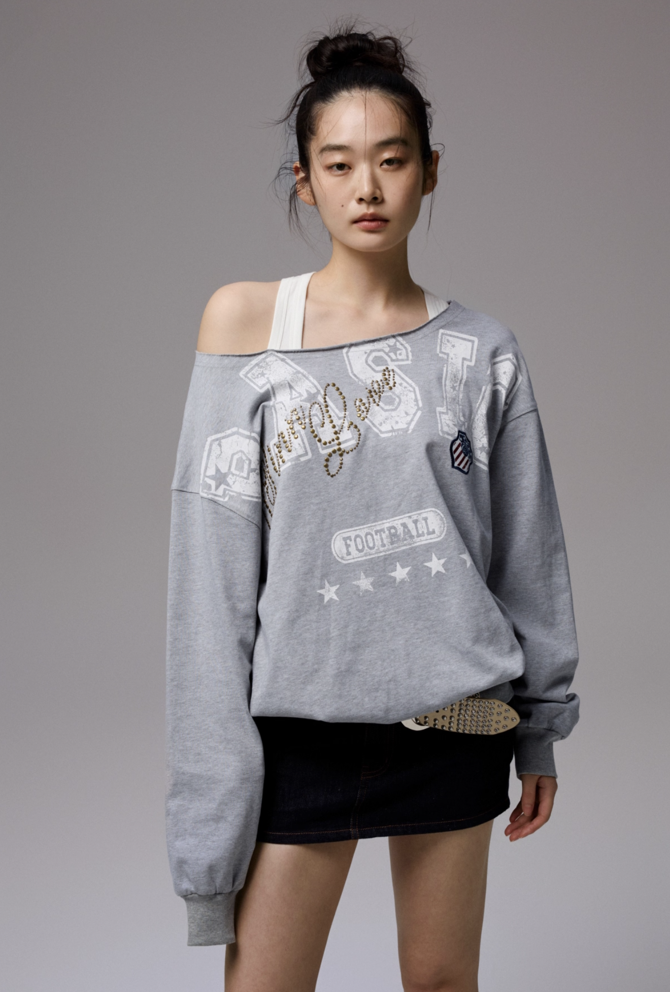 IN STOCK ♱ PENELOPE OFF SHOULDER SWEATSHIRT -- 2colors - Image 20