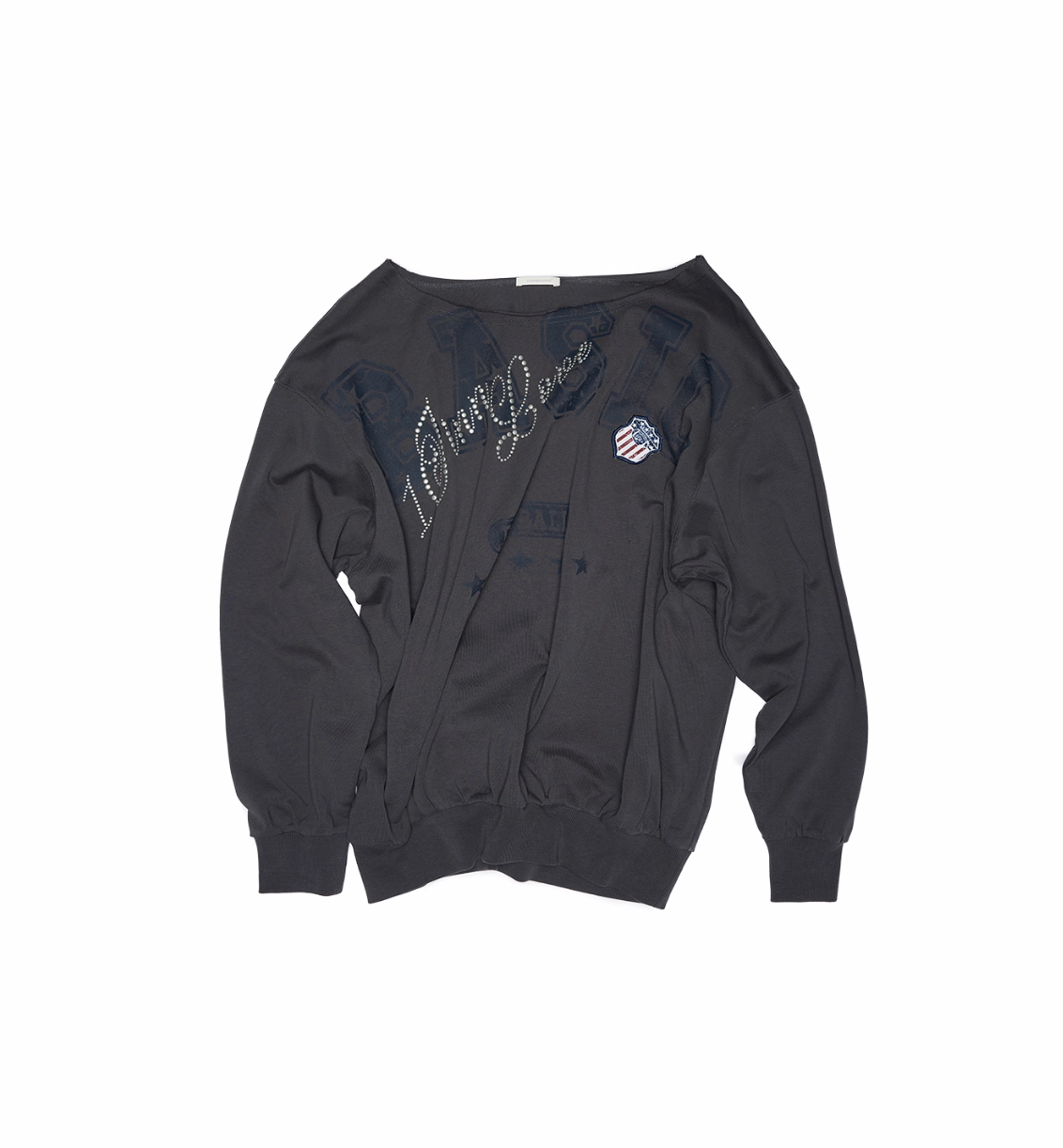 IN STOCK ♱ PENELOPE OFF SHOULDER SWEATSHIRT -- 2colors - Image 19