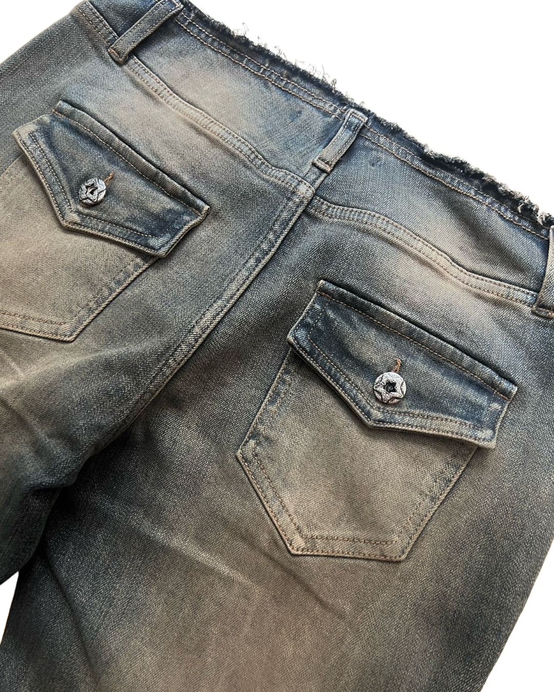 ⭑1JINN EXCLUSIVE ITEM AVAILABLE EXCLUSIVELY ONLINE AT SHELONGZ⭑ IN STOCK ♱ Y2K STAR STUDS & RHINESTONE STARS JEANS - 2styles - Image 12