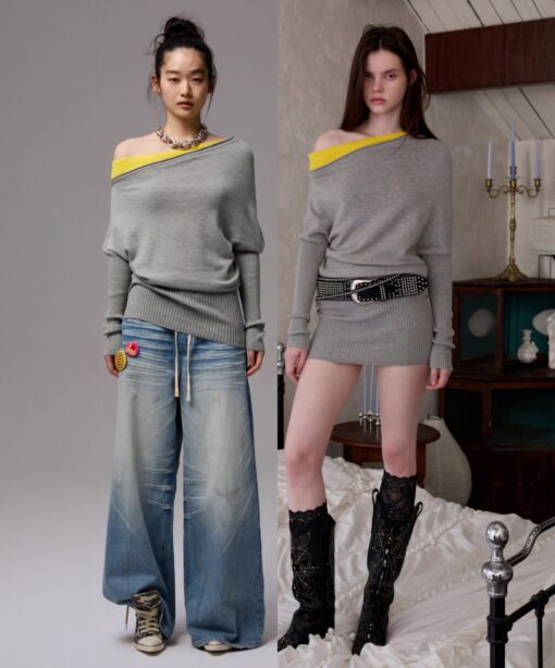 IN STOCK ♱ DORIAN KNIT DRESS (can be worn as a top) - 2colors