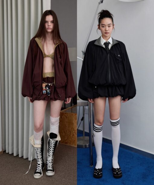 IN STOCK ♱ PLAID PANEL 2-PIECE SET & SKIRT & BRALETTE - 2COLORS