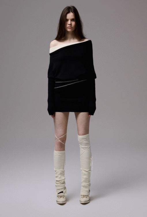 IN STOCK ♱ DORIAN KNIT DRESS (can be worn as a top) -- 2colors