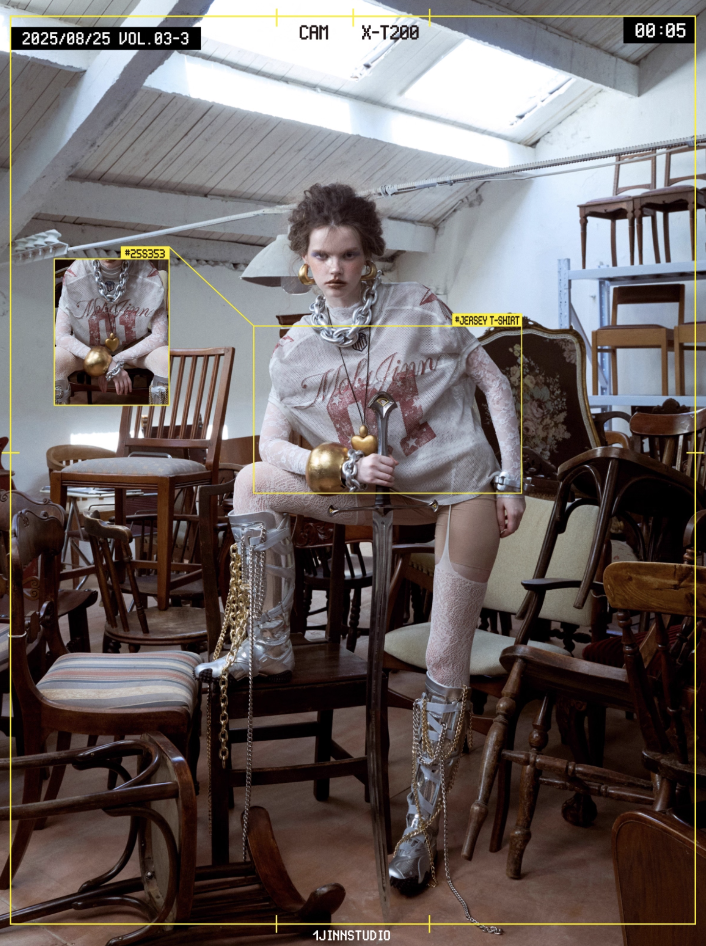 IN STOCK ♱ VINTAGE PRINTED RUGBY JERSEY TOP - 2colors - Image 2