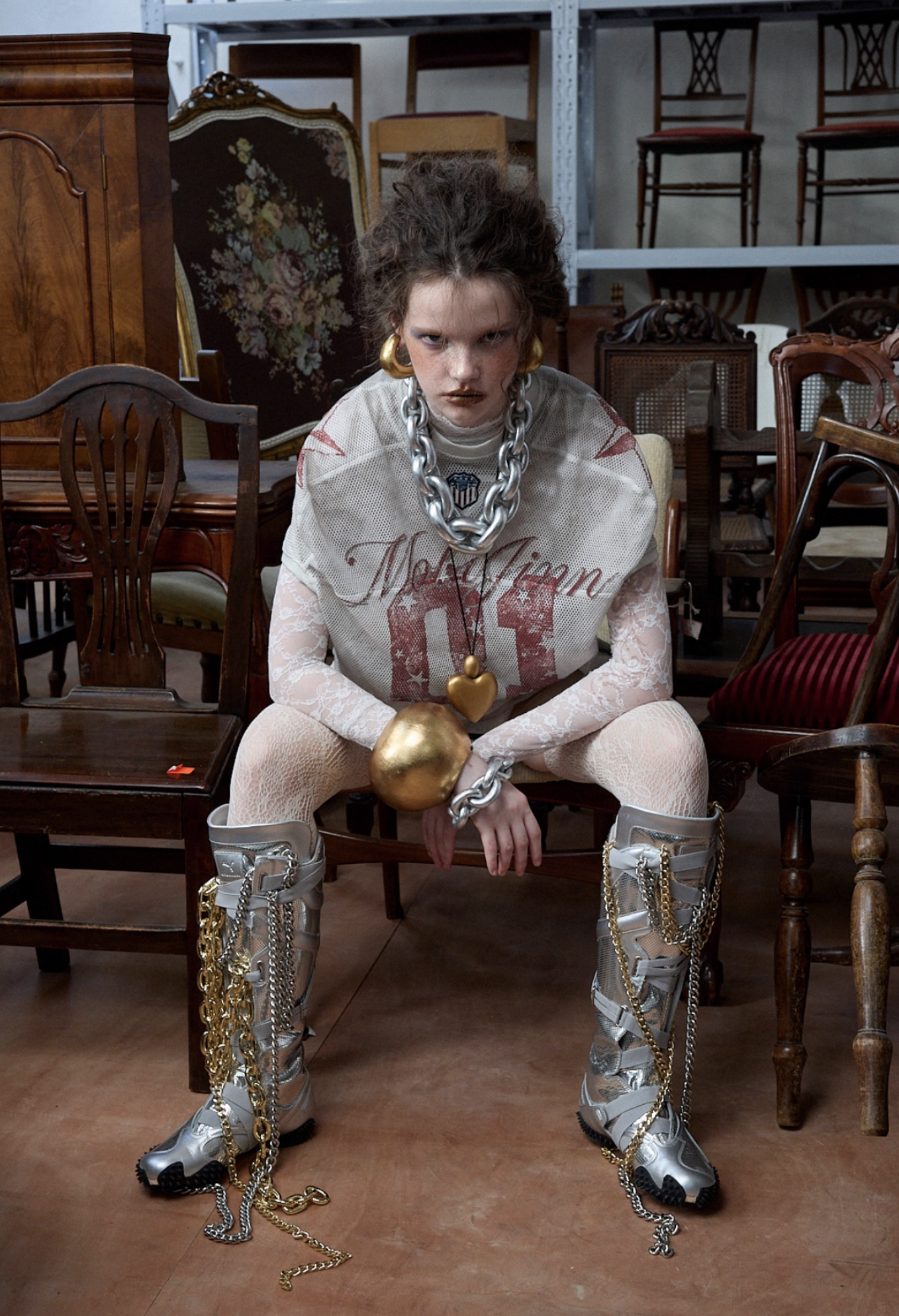 IN STOCK ♱ VINTAGE PRINTED RUGBY JERSEY TOP - 2colors - Image 3