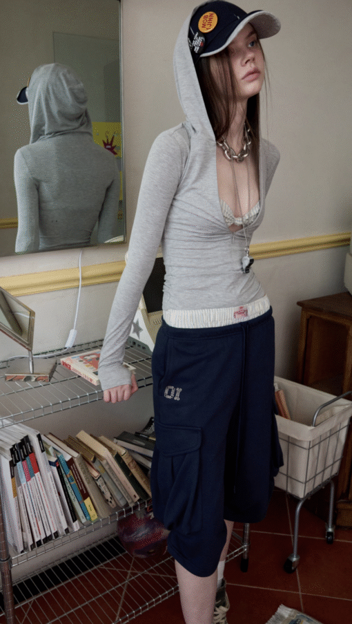 IN STOCK ♱ AZABU HOODED ZIP-UP T-SHIRT -- 3colors