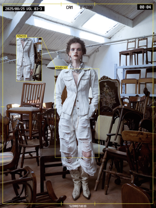 Alternative view of IN STOCK ♱ CASA VINTAGE WASHED 2-PIECE SET