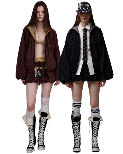 IN STOCK ♱ PLAID PANEL 2-PIECE SET & SKIRT & BRALETTE - 2COLORS