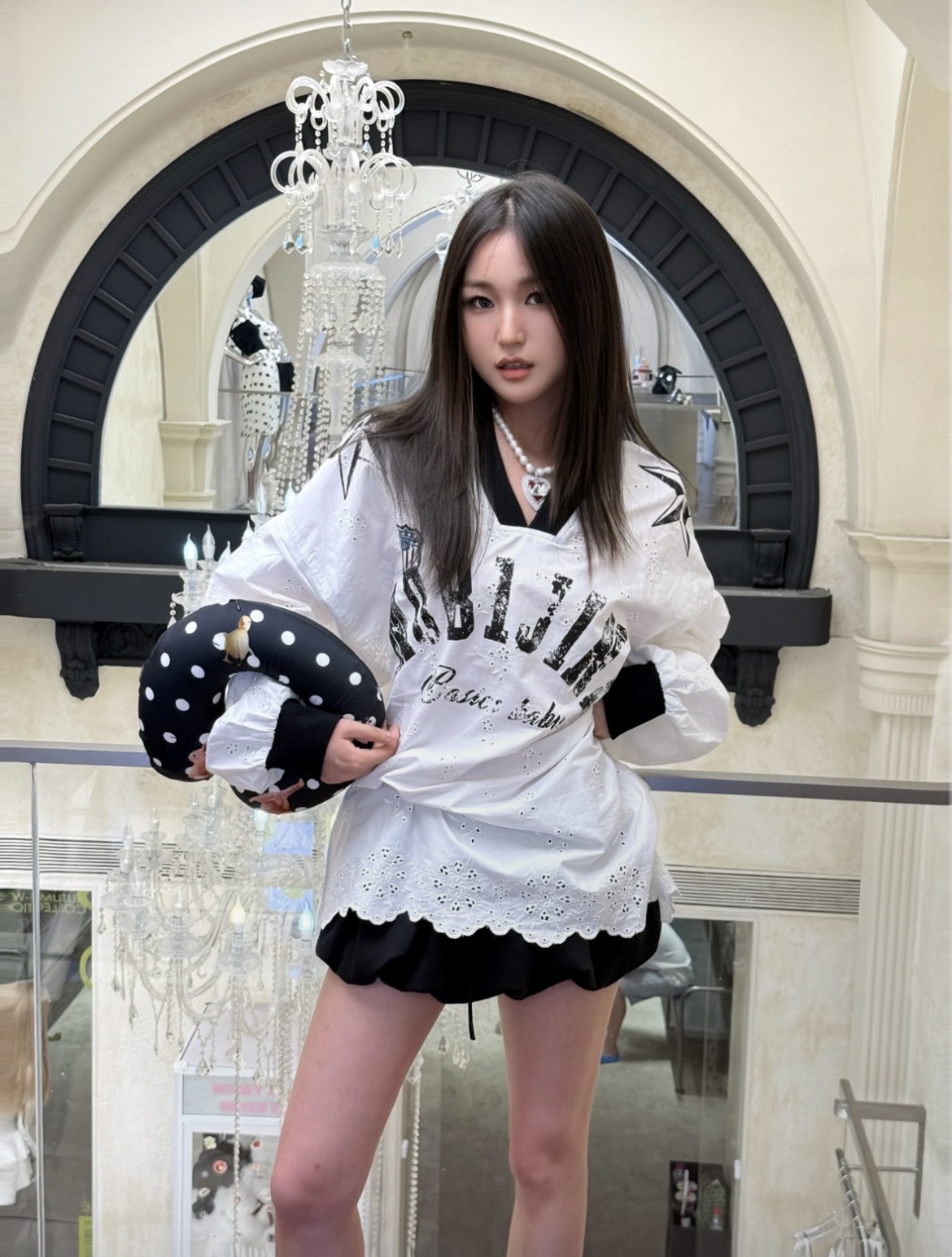 IN STOCK ♱ VINTAGE V-NECK JERSEY TOP - 4colors - Image 33