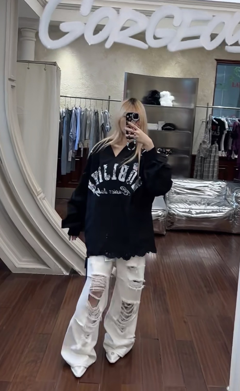 IN STOCK ♱ VINTAGE V-NECK JERSEY TOP - 4colors - Image 26