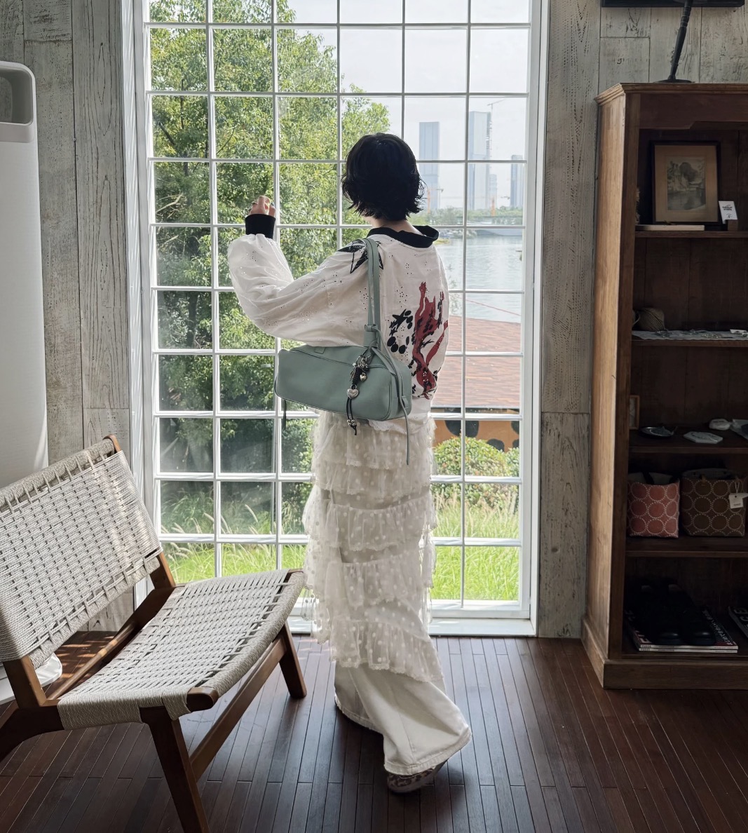 IN STOCK ♱ VINTAGE V-NECK JERSEY TOP - 4colors - Image 31