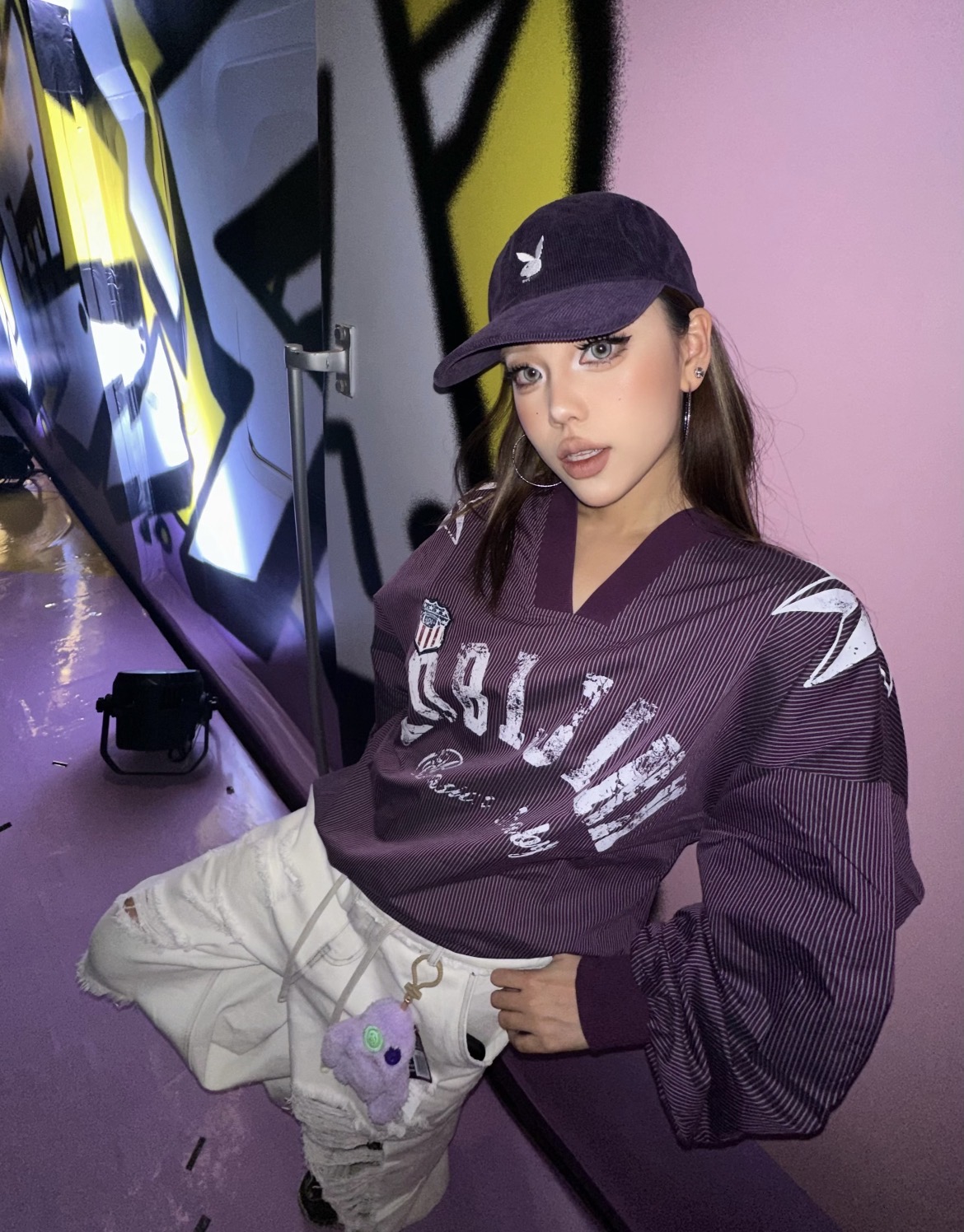 IN STOCK ♱ VINTAGE V-NECK JERSEY TOP - 4colors - Image 30