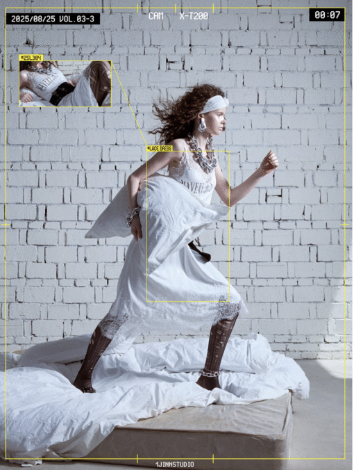 Alternative view of IN STOCK ♱ VINTAGE LACE-TRIM SLIP DRESS - 2colors