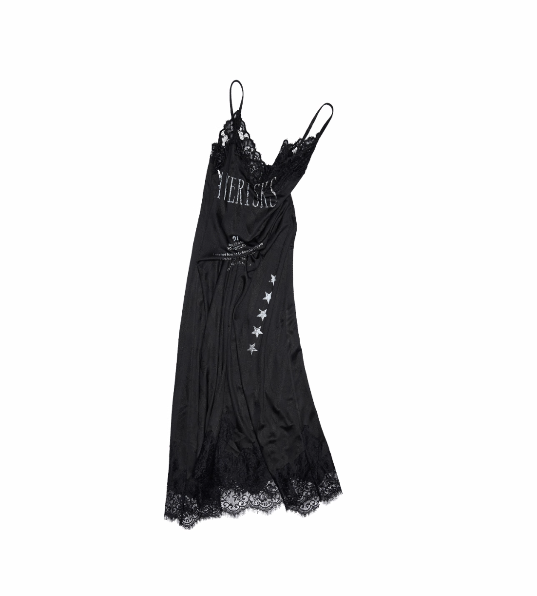 IN STOCK ♱ VINTAGE LACE-TRIM SLIP DRESS - 2colors - Image 14