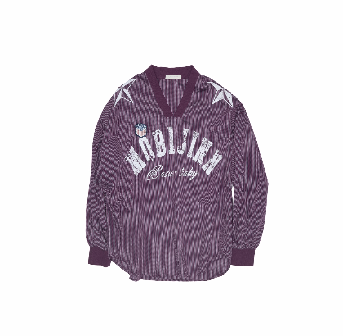 IN STOCK ♱ VINTAGE V-NECK JERSEY TOP - 4colors - Image 37