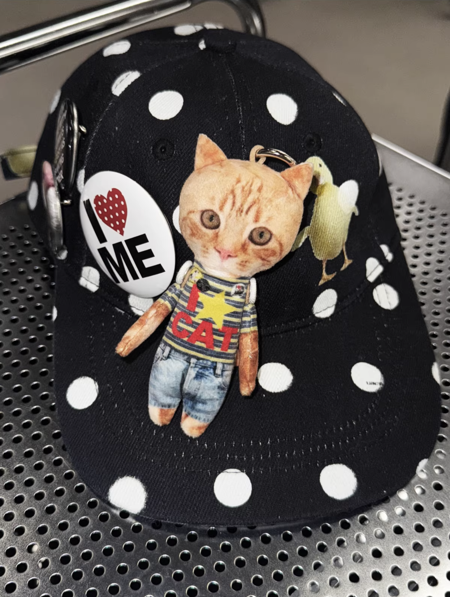 IN STOCK ♱ POLKA DOTS POP CAP + PLAYFUL REMOVABLE PIN BADGES - Image 11