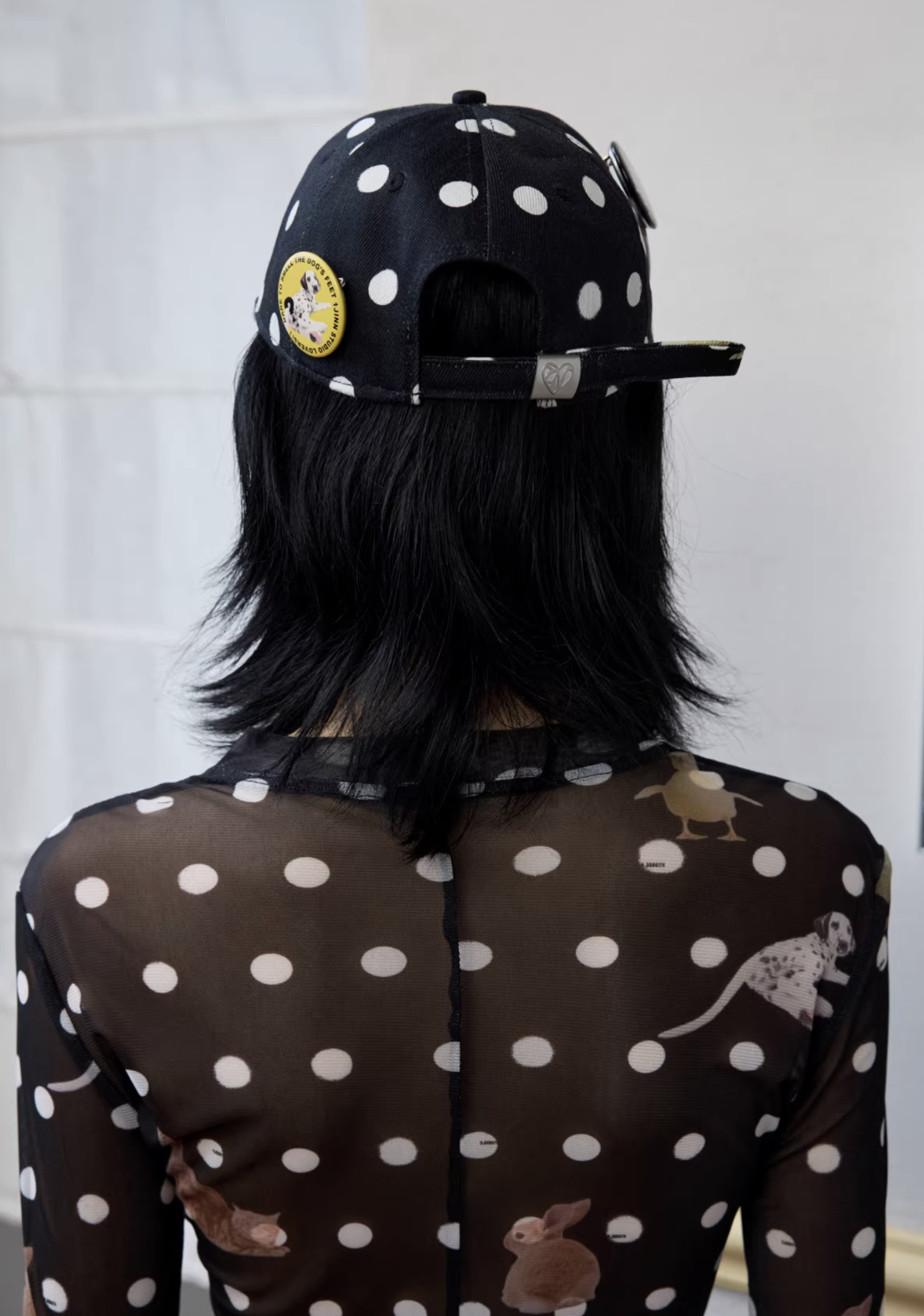 IN STOCK ♱ POLKA DOTS POP CAP + PLAYFUL REMOVABLE PIN BADGES - Image 4