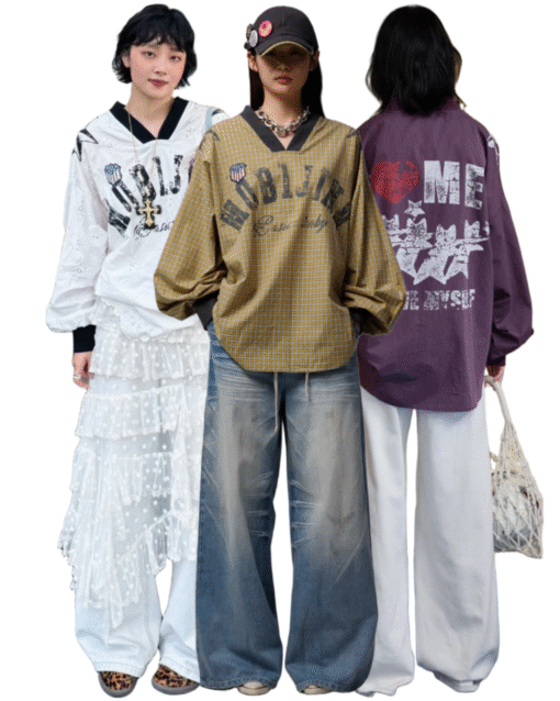 IN STOCK ♱ VINTAGE V-NECK JERSEY TOP - 4colors