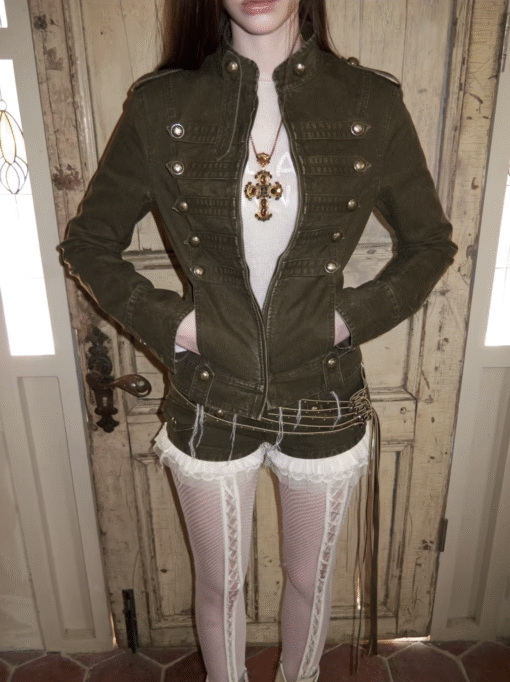 ♱ MILITARY RETRO WASHED CANVAS JACKET & SHORT - 2colors ♱ PRE-ORDER 10 DAYS