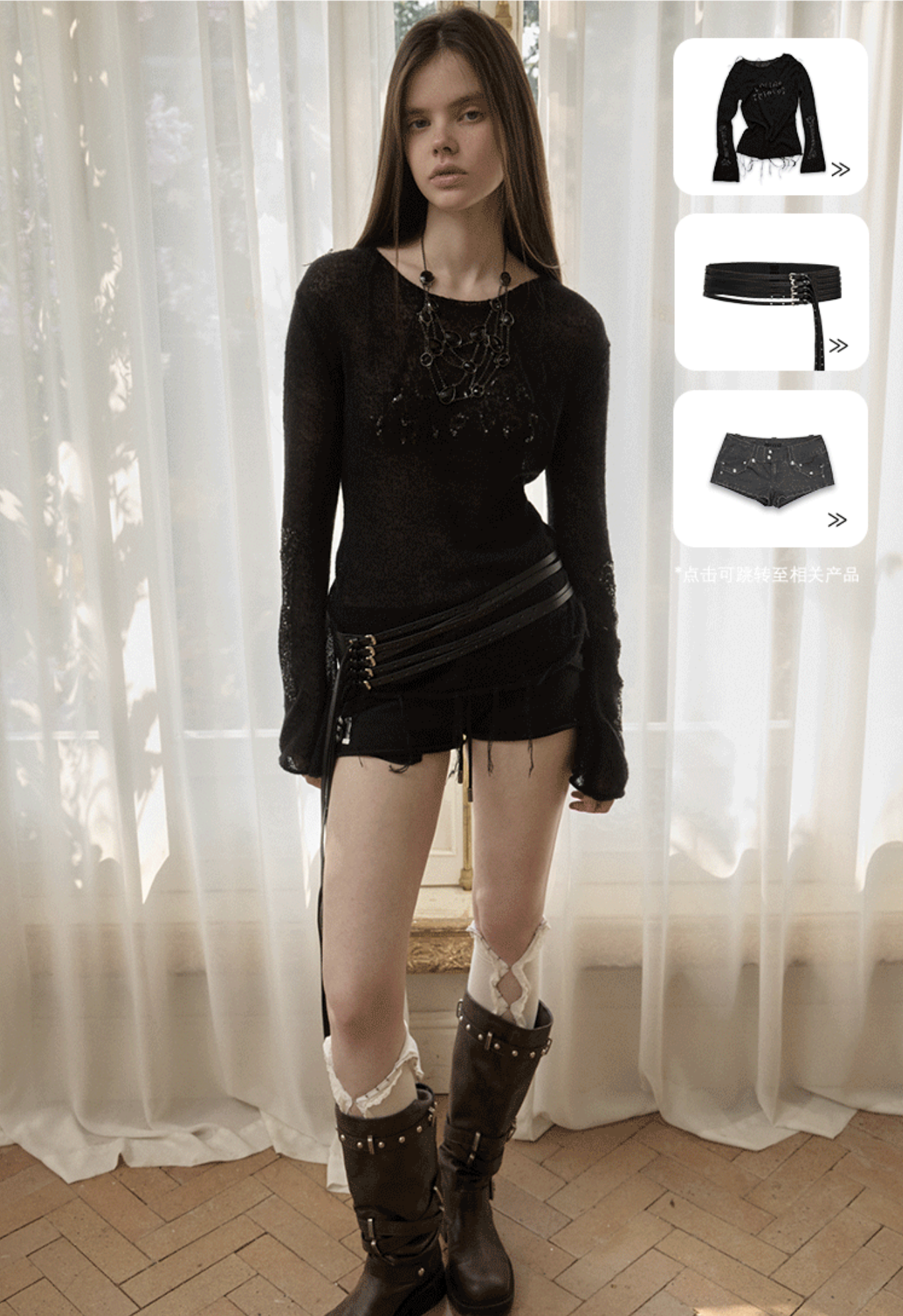♱ SEQUIN SHEER KNIT TOP - 3colors ♱ PRE-ORDER 10 DAYS - Image 4
