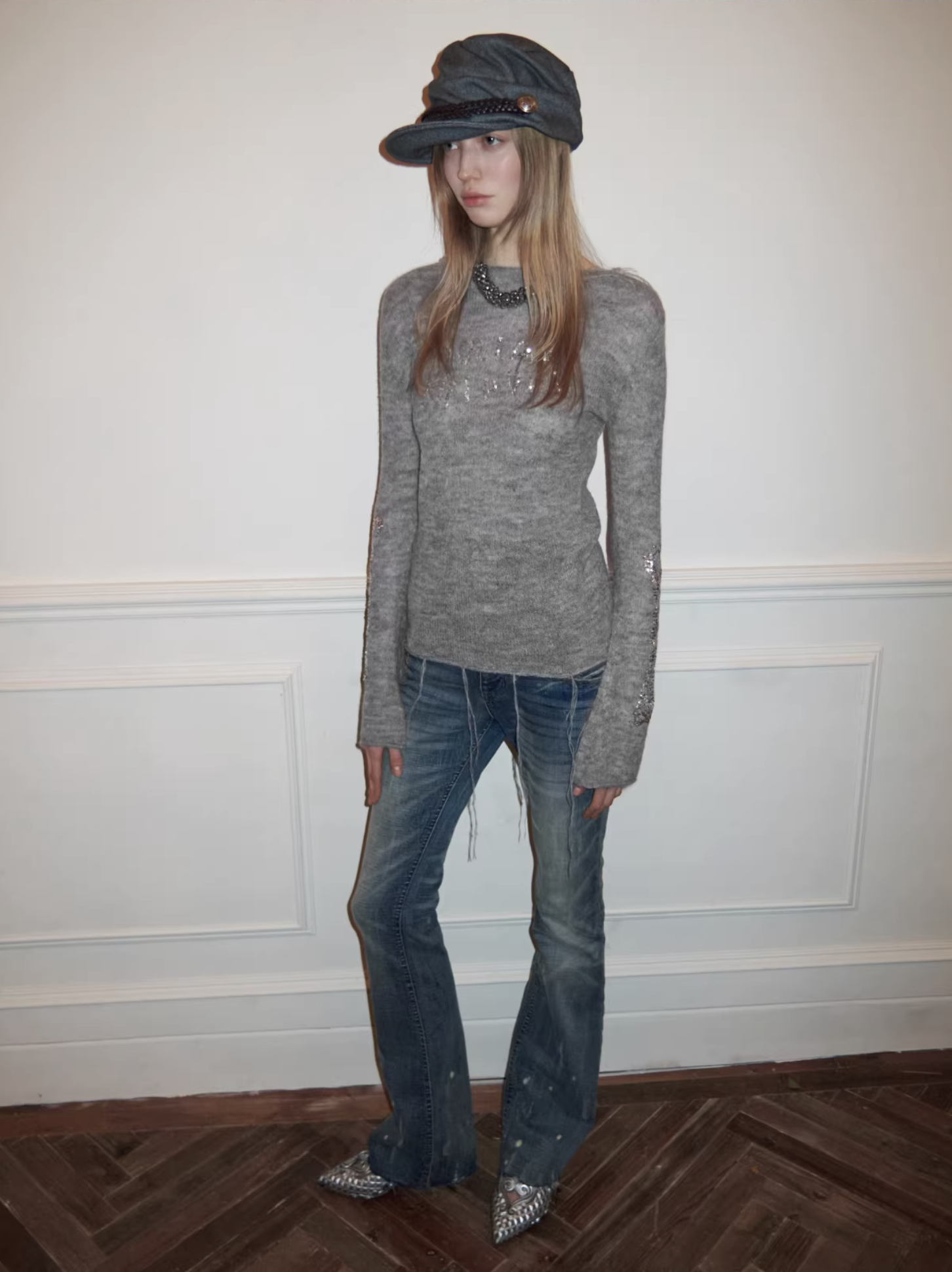 ♱ SEQUIN SHEER KNIT TOP - 3colors ♱ PRE-ORDER 10 DAYS - Image 15