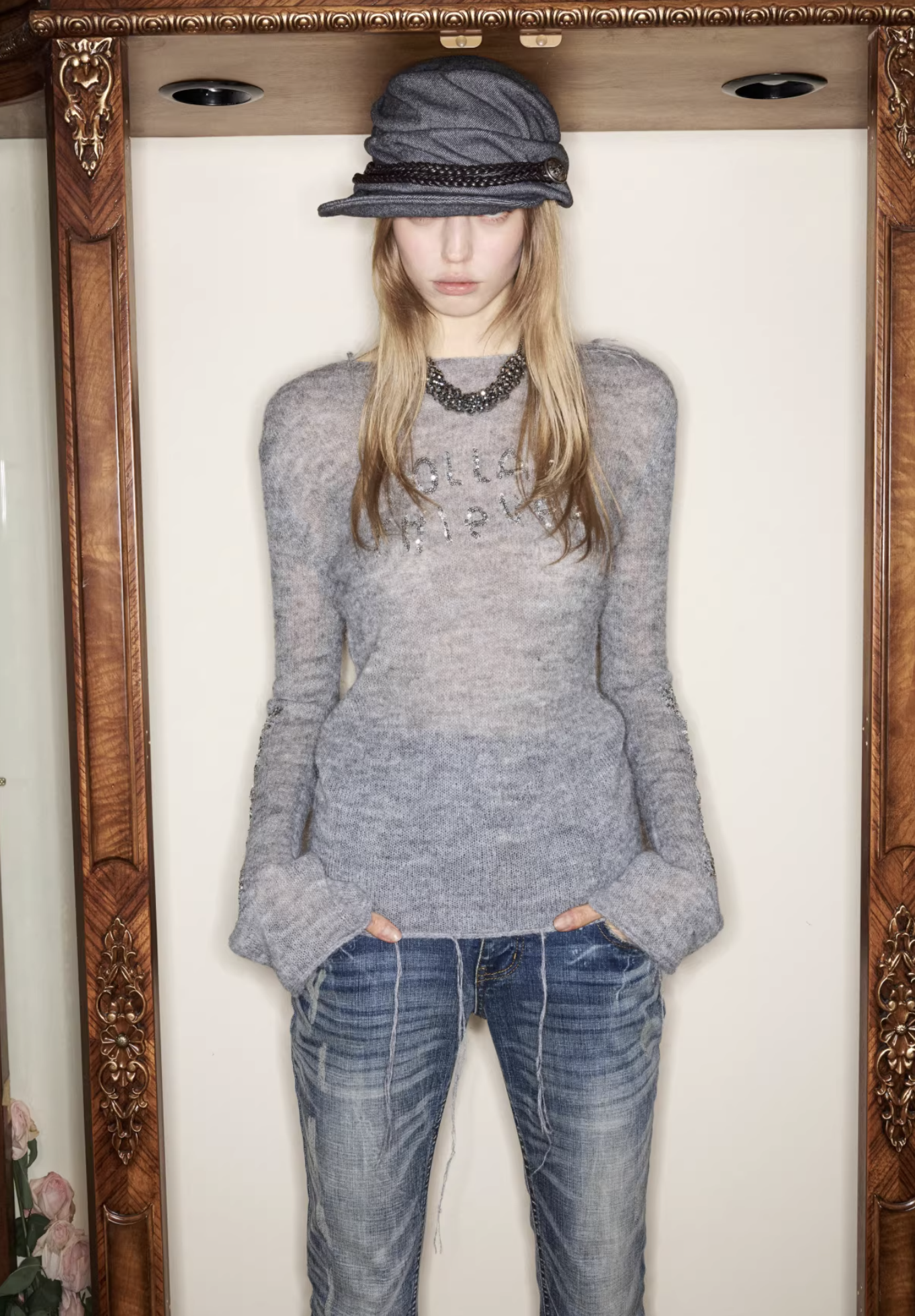 ♱ SEQUIN SHEER KNIT TOP - 3colors ♱ PRE-ORDER 10 DAYS - Image 9