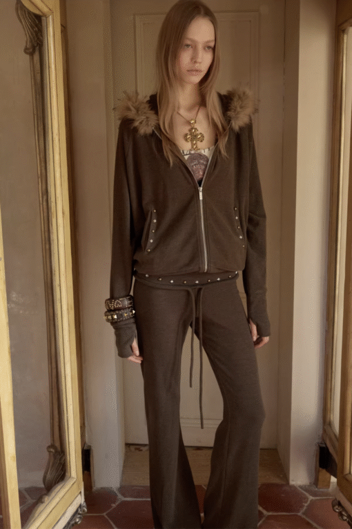 Alternative view of ♱ BATWING HOODIE & FLARED PANTS SET - 3colors ♱ PRE-ORDER 10 DAYS