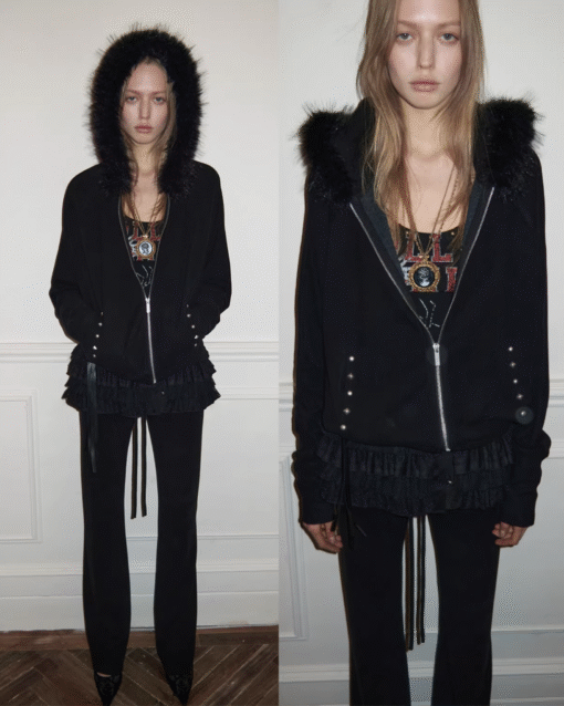 IN STOCK ♱ BATWING HOODIE & FLARED PANTS SET - 2colors
