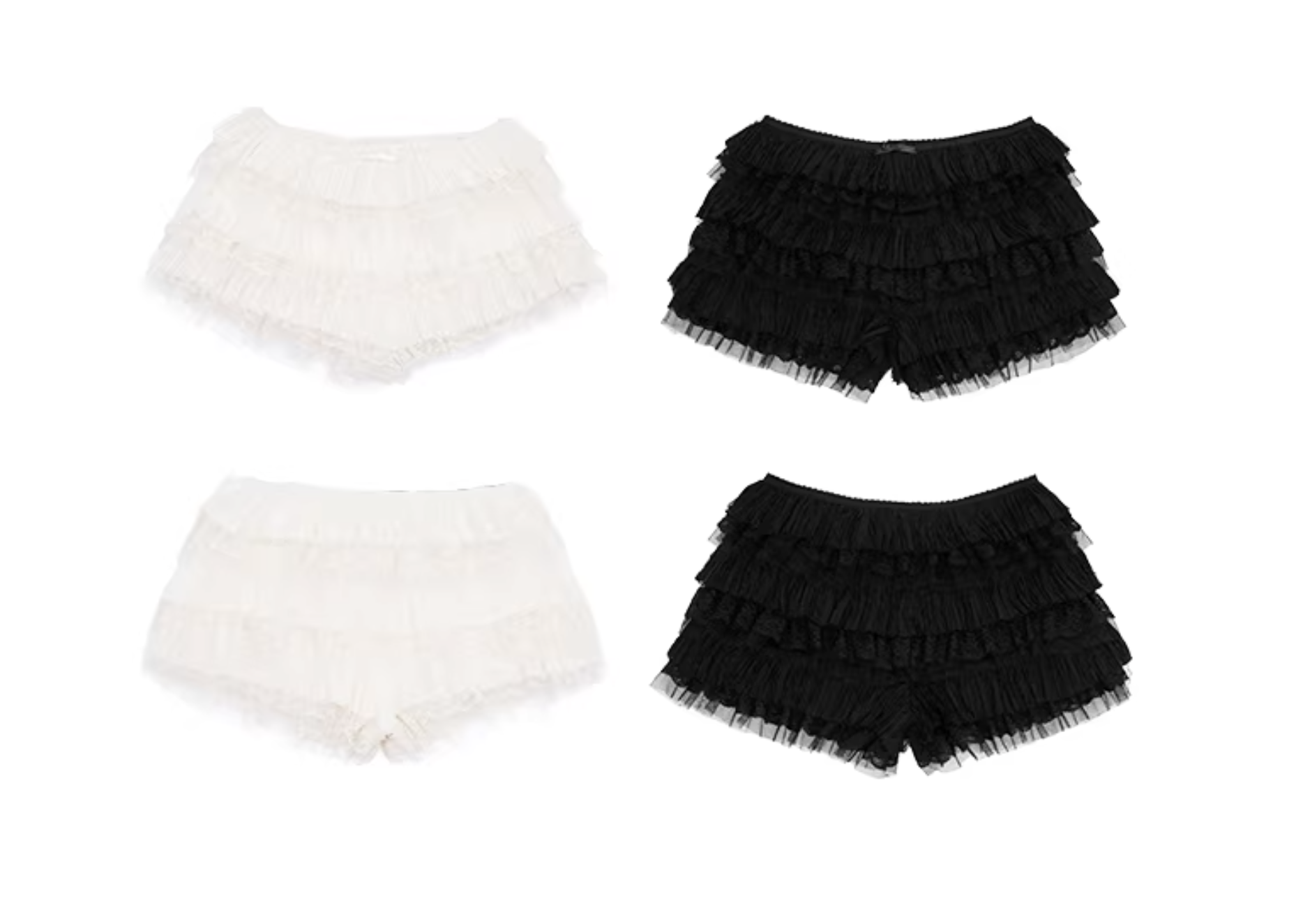 ♱ LACE TIERED CAKE SHORTS - 2colors ♱ PRE-ORDER 10 DAYS - Image 6