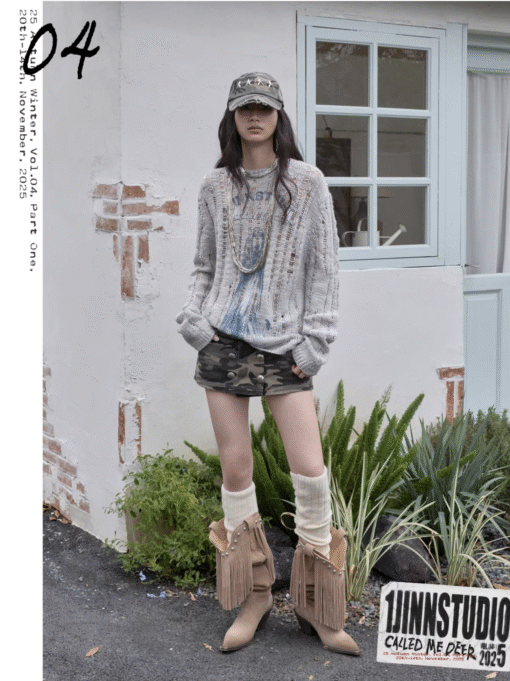 Alternative view of IN STOCK ♱ CAMO BUTTON-FRONT WRAP SKORT ♱