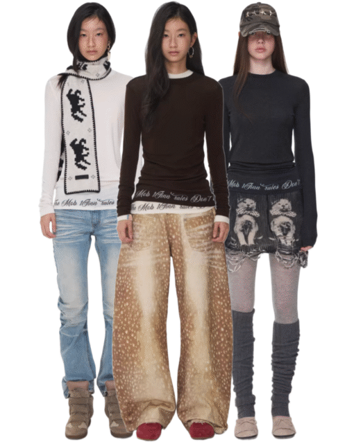 IN STOCK ♱ SCRIPT FITTED LONG SLEEVE ♱ 3colors