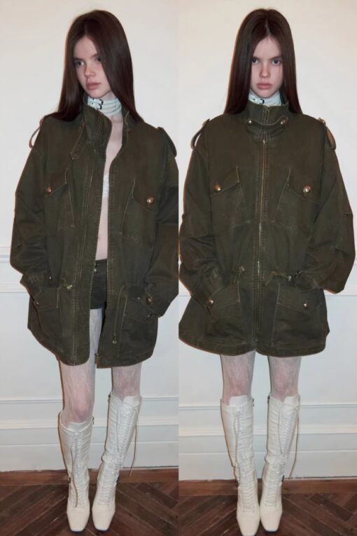 IN STOCK ♱ UTILITY CINCH FIELD JACKET - 2colors