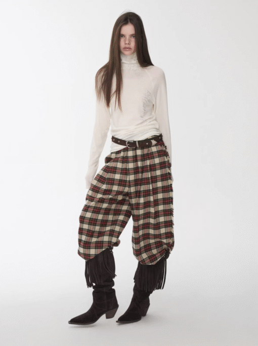 Alternative view of IN STOCK ♱ CRYSTAL LETTERING HIGH-NECK TOP - 4colors