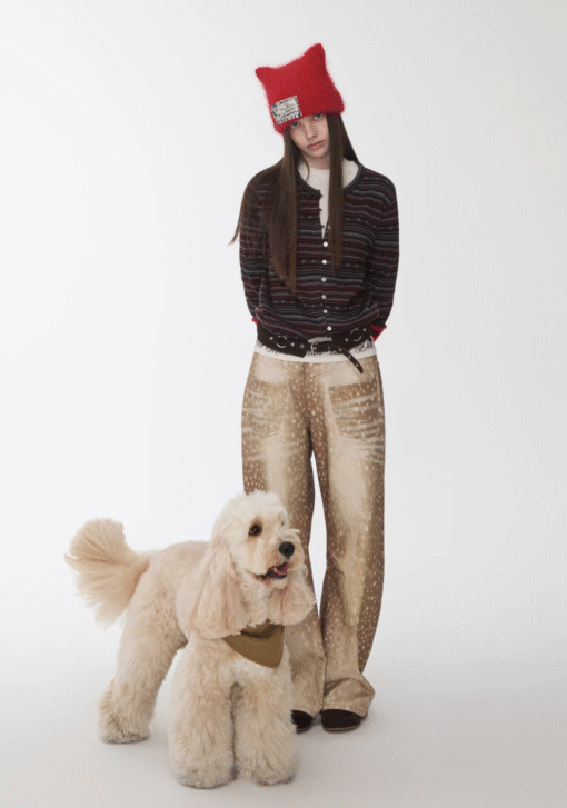 Alternative view of IN STOCK ♱ CHU BAMBI WIDE-LEG JEANS