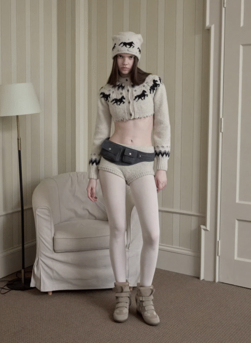 Alternative view of IN STOCK ♱ NORDIC HORSE KNIT 2-PIECE SET - 3colors