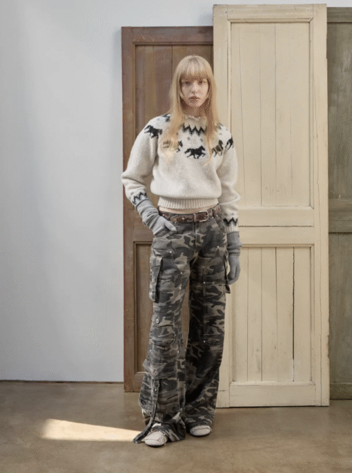 Alternative view of IN STOCK ♱ NORDIC HORSE KNIT SWEATER - 2colors
